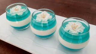 طرز تهیه پاناکوتا وانیلی با ژلهدسر پاناکوتا لیوانیدسر جذاب و مجلسیVanilla panna cotta with jelly