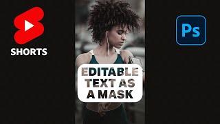 ⭐ Editable Text As a Mask in Photoshop - The Knockout Feature