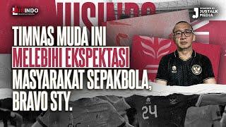 JUS INDO #82  TIMNAS MUDA INI MELEBIHI EKSPEKTASI MASYARAKAT SEPAKBOLA BRAVO STY