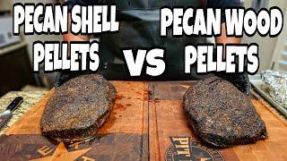 Pellet Smoker Brisket - Smokin Pecan Shell Pellets vs. A Very Popular Brand - Smokin Joes Pit BBQ