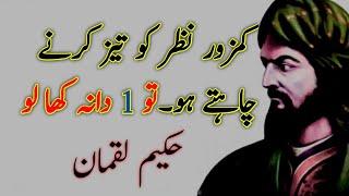 Kamzoor Nazar ko taiz karne k liye  islamic quotes Ali Quotes  Golden words  Hakeem luqman