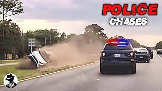 BEST OF POLICE CHASES 2024 Convenient Cop Justice Police Karma Police Police High Speed Pursuit