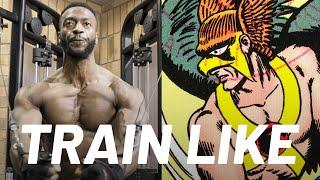 Black Adams Aldis Hodge Hawkman Chest Workout  Train Like a Celebrity  Mens Health