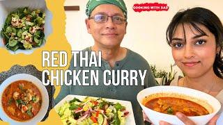 මගේ තාත්තගේ ලේසි Thai chicken curry එක සහ Thai salad රෙසිපිය.