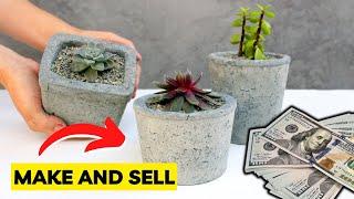 Cement Pots to Make and Sell for Profit - Papercrete Pots