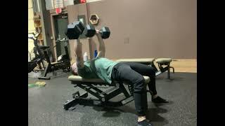 Alternating Dumbbell Bench Press