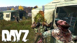 DayZ solo stealth looting a military base on Official #dayz