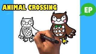 How to Draw Animal Crossing - New Horizons - Blathers