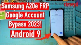 Samsung A20e A202F FRP Google Account Bypass Without PC 2023