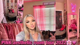 MY PINK AESTHETIC ROOM TOUR 2022 y2k mcbling playboy pink themed room **everything linked**