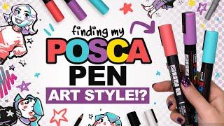 TWEAKING MY STYLE TO WORK WITH POSCA PENS?  Scrawlrbox Unboxing