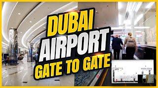 Dubai International Airport DXB Terminal 3 Walkthrough Gate A14 to C21 Transfer and Transit Guide