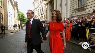 Keir Starmer cheered into Downing Street as new UK prime minister  VOA News