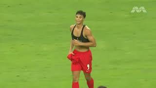 Ikhsan Fandi and Singapore fans celebrating after 2-1 win against Malaysia  FAS Tri Nations Series