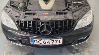 w204 retrofit grill removal and install  Mercedes Benz C class 2009-2013