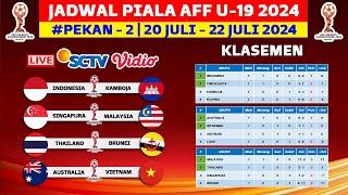 Jadwal Piala AFF U 19 2024 - Indonesia vs Kamboja U19 - Jadwal Timnas Indonesia Live SCTV