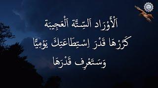  اَلْأَوْرَاد اَلسِّتَّة اَلْعَجِيبَة  كَرَّرْهَا قَدْرَ اِسْتِطَاعَتِكَ يَوْمِيًّا