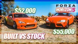 Forza Horizon 5 - Built vs Stock A90 Supra