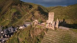 Mosel River Germany between the villages of Ellenz & Poltersdorf + Metternich Castle & Beilstein