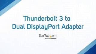 Thunderbolt 3 to Dual DisplayPort Adapter  StarTech.com