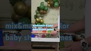 baby shower games mix and match the color panalo si ako naka tsamba.#shortvideo #babyshowergames