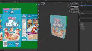 Blender 3D Tutorial  Cereal Box Texturing and UV Mapping