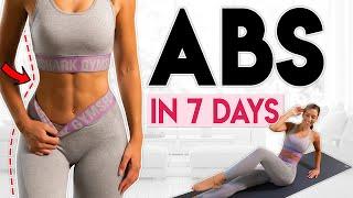 Holen Sie sich Bauchmuskeln in 7 Tagen Flat Belly Challenge  10 Minuten Training