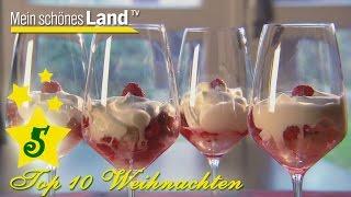 Schneller Dessert aus Himbeeren und Sahne Schneegestöber  Top 10 Rezepte für Weihnachten