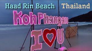 Walking through Koh Phangan Haad Rin Sunrise Beach A virtual evening tour 4K #kohphangan #haadrin