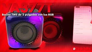 Link bits │VA377T. BOCINA TWS DE 3 PULGADAS CON LUZ RGB.