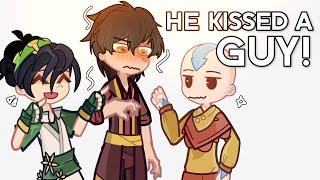 He kissed a GUY  ft. Zukka Toph & Aang  ATLA