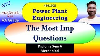 Power Plant Engineering  Most Imp Questions  GTU  4361902