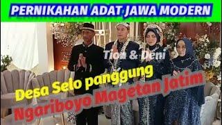 Pernikahan adat JAWA modern  Ngariboyo Magetan. Selo panggung 2022