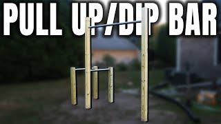 We Built a Backyard Pull Up Bar & Dip Bar