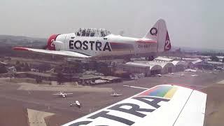 Eqstra Flying Lions North American AT-6 TexanHarvard - Low Pass over Rand Airport QRA