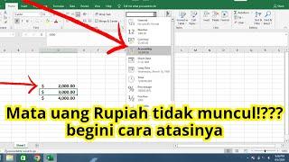 Format rupiah tidak muncul di excel  Begini cara mengatasinya