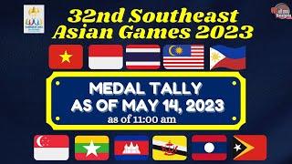 32nd Sea Games Medal Tally as of May 14 2023 1100am  Sea Games 2023 Southeast Asian Games 2023