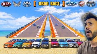 EXTREME DRAG RACE WITH TOP INDIAN SUVS  GTA 5 ABHISHEKKZ GAMING