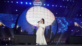 MỸ TÂM tiktoker mới nổi giao lưu duyên dáng trong sự kiện ra mắt nhận diện mới của PEPSI  FancamHD