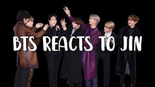 bts reacts to jin  방탄소년단 석진 p7