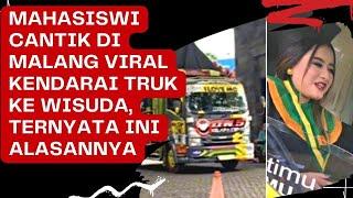 KENDARAI TRUCK MAHASISWI INI SANGAT CANTIK DAN CUEK HADIRI WISUDANYA