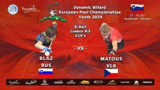 Day 5 Youth Its the 8-ball discipline at Dynamic Billard European Pool Championships Youth 2024.