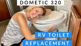 Dometic 320 Install and Modification  Replacing our RV Toliet It DOESNT fit