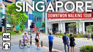 SINGAPORE  4K Walking Tour Downtown Marina Bay Orchard Road 2024