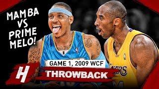 The Game That Kobe Bryant Faced PRIME Carmelo Anthony Game 1 Duel Highlights 2009 WCF - EPIC