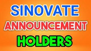 SINOVATE Urgent for Holders  SINOVATE Price prediction Updates SINOVATE News Today