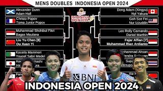 Hasil Draw INDONESIA OPEN 2024  BWF World Tour Super 1000