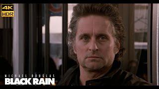 Black Rain 1989 Chase Scene Movie Clip Upscale 4k UHD HDR Michael Douglas