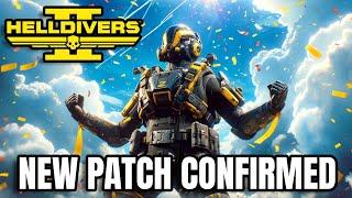 YES Helldivers 2 NEW PATCH IS CONFIRMED - Dev Talks Balancing and New Stuff