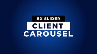 How to Create a Client Slider using BX Slider  How to use bxslider in html